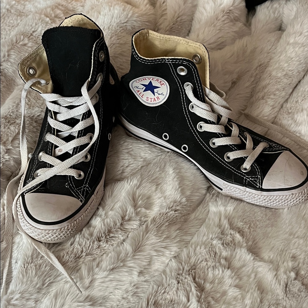 Converse Black & White High Top Sneakers